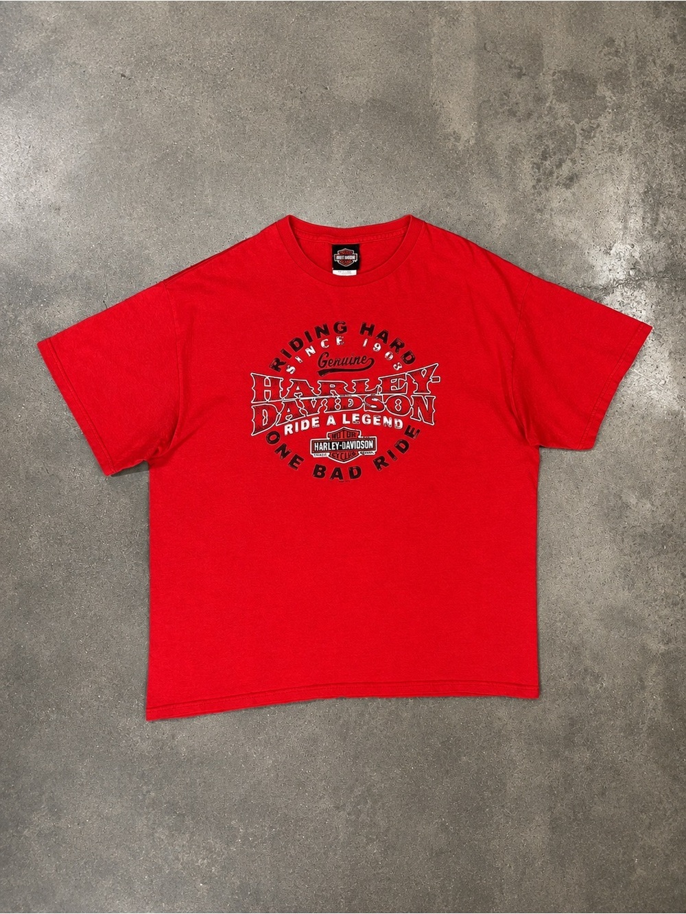 Harley Davidson Dubai UAE 2013 XL Red Graphic Tee Made USA
